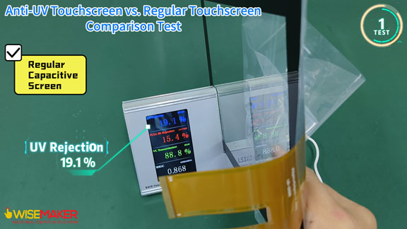 UV-resistant touchscreen